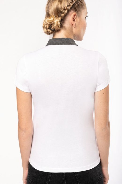 Polo Jersey Bicolor Mujer