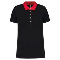 Polo Jersey Bicolor Mujer