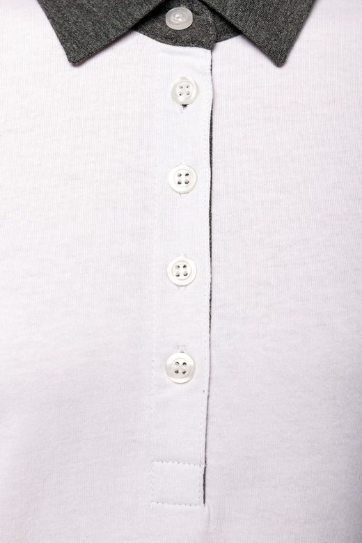 Polo Jersey Bicolor Mujer