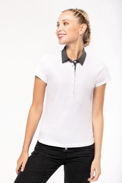 Polo Jersey Bicolor Mujer