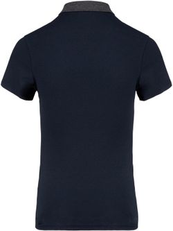 Polo Jersey Bicolor Mujer