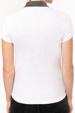 Polo Jersey Bicolor Mujer