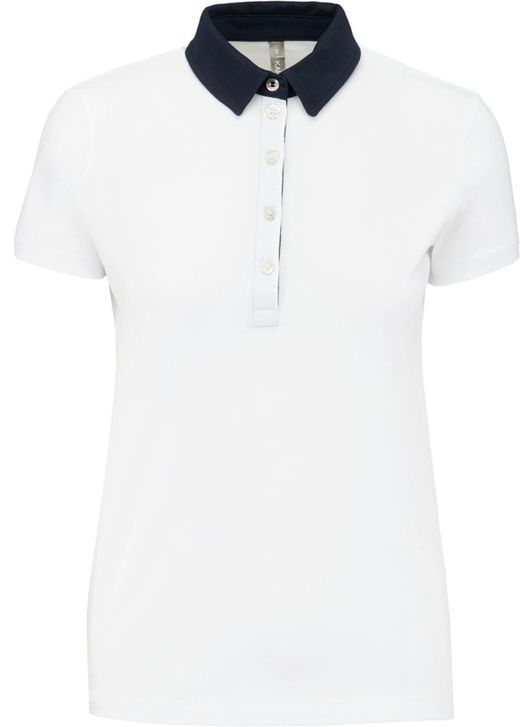 Polo Jersey Bicolor Mujer