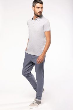 Polo jersey manga corta hombre