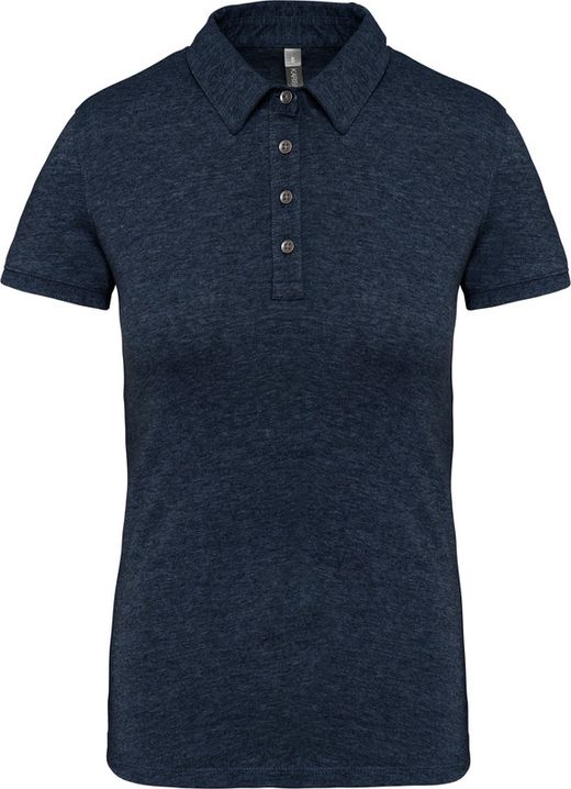 Jersey-Kurzarm-Polohemd für Damen