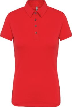 Jersey-Kurzarm-Polohemd für Damen