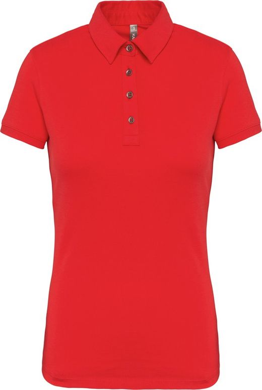Jersey-Kurzarm-Polohemd für Damen