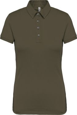 Jersey-Kurzarm-Polohemd für Damen