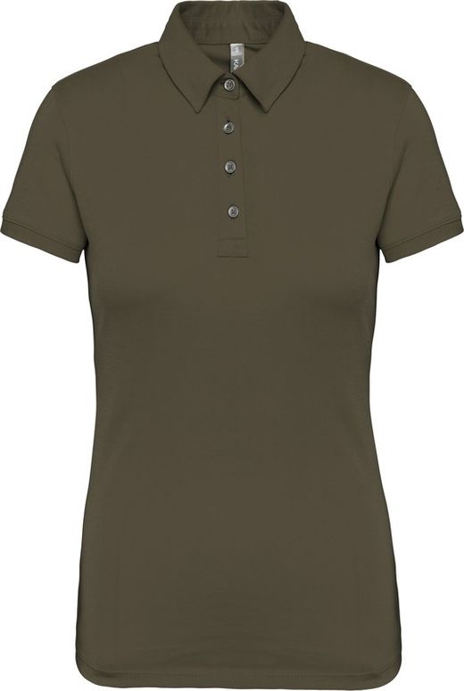Jersey-Kurzarm-Polohemd für Damen