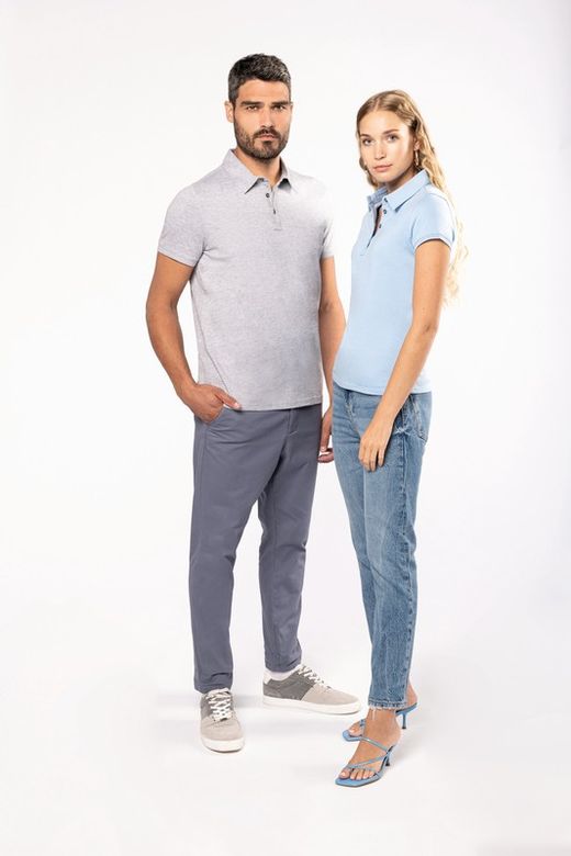 Jersey-Kurzarm-Polohemd für Damen