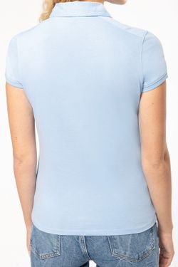 Jersey-Kurzarm-Polohemd für Damen