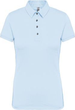 Jersey-Kurzarm-Polohemd für Damen