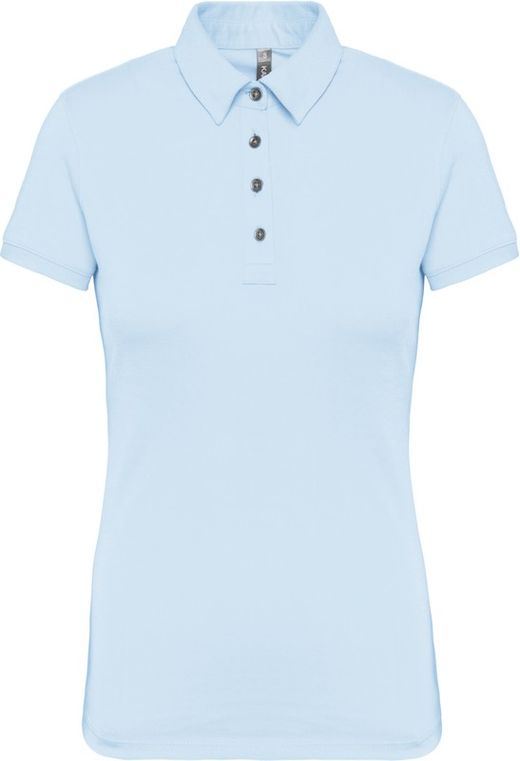 Jersey-Kurzarm-Polohemd für Damen