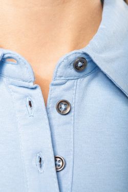 Jersey-Kurzarm-Polohemd für Damen