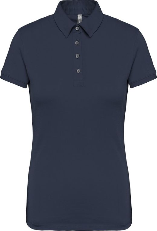 Jersey-Kurzarm-Polohemd für Damen
