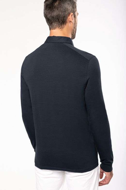 Polo jersey manches longues homme