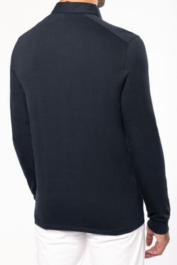 Polo jersey manches longues homme