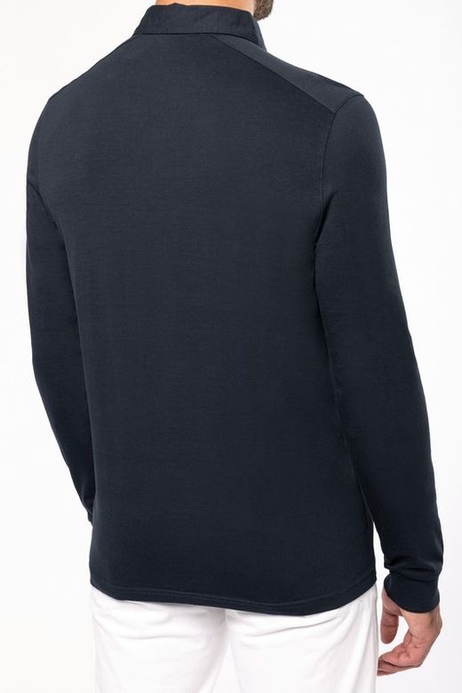 Polo jersey manches longues homme