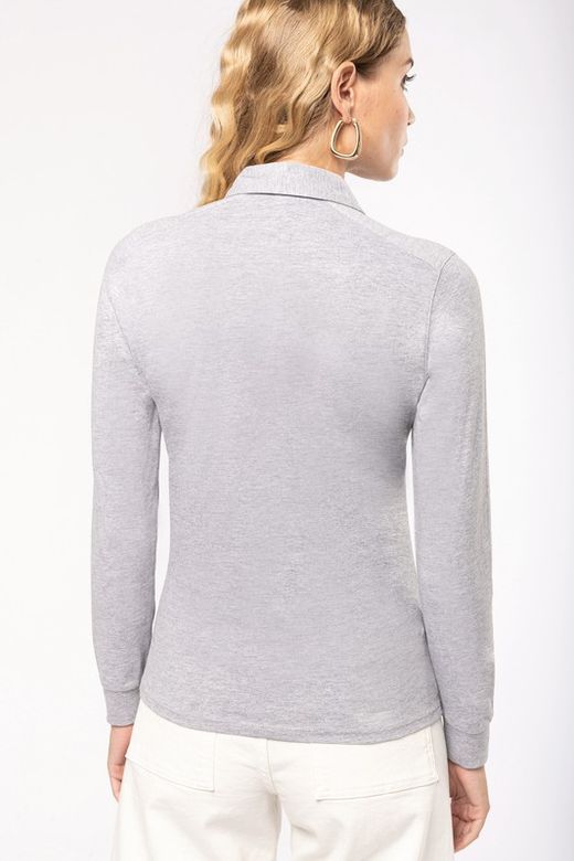 Polo jersey manga larga mujer