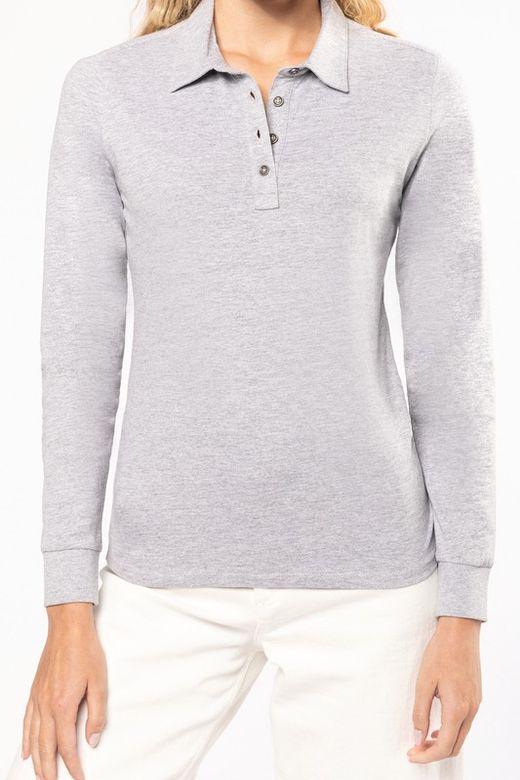 Polo jersey manga larga mujer