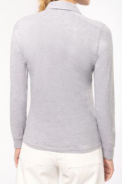 Polo jersey manga larga mujer