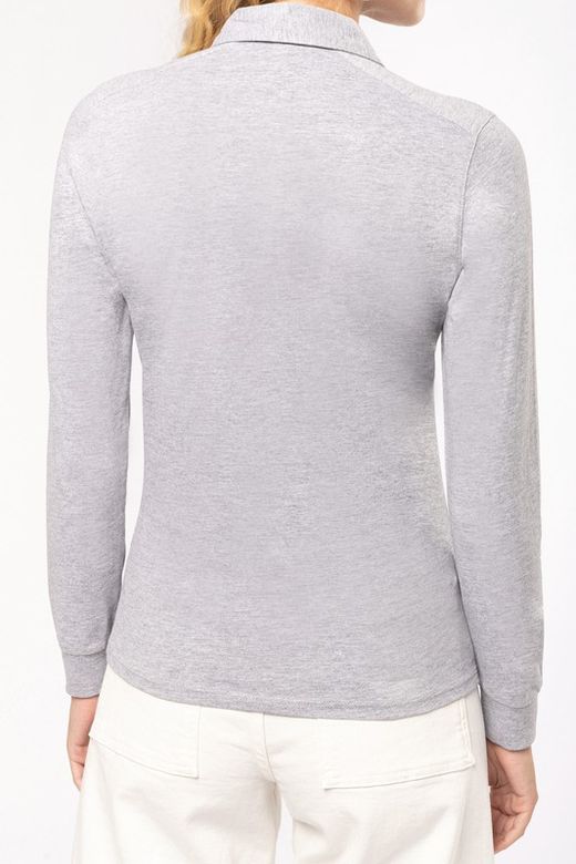 Polo jersey manga larga mujer