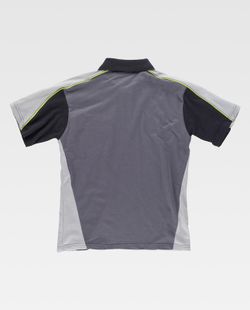 Polo line 5 combined in 3 colors with reflective piping Dark Gray Light Gray Black