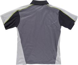 Polo line 5 combined in 3 colors with reflective piping Dark Gray Light Gray Black