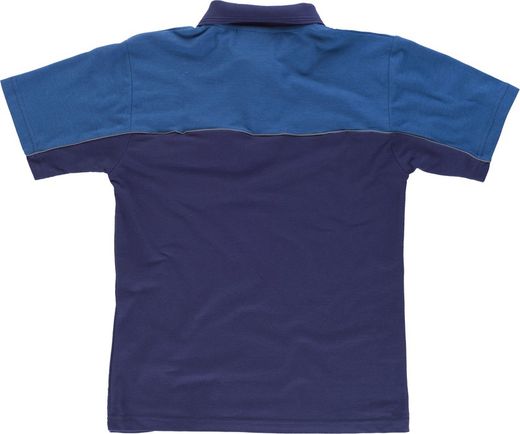 Polo Line 8 kurze Ärmel kombiniert mit einer Brusttasche Navy Stewardess