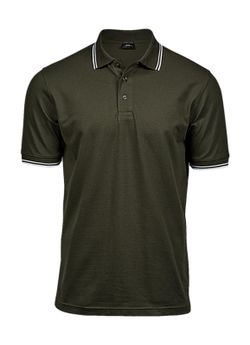 Polo a righe elasticizzata di lusso