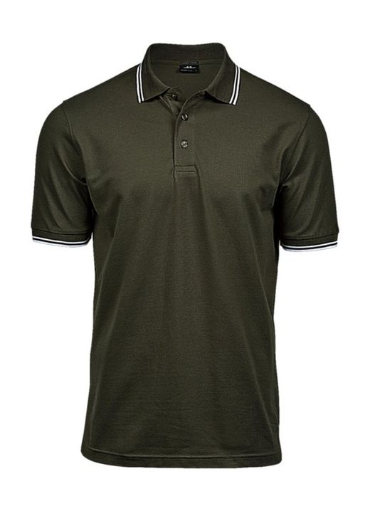 Polo a righe elasticizzata di lusso