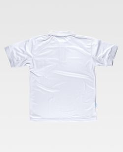 100% Polyester Weißes Kurzarm-Poloshirt