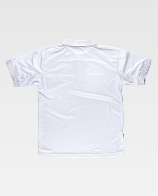 100% Polyester Weißes Kurzarm-Poloshirt