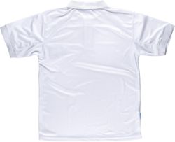 100% Polyester Weißes Kurzarm-Poloshirt