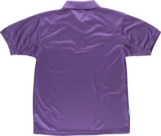 100% Polyester lila Kurzarm Poloshirt