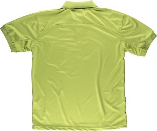 Grünes Kurzarm-Poloshirt aus 100% Polyester