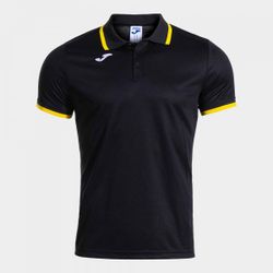 Combi Premium Short Sleeve Polo Black Yellow