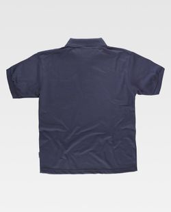 Kurzärmliges Poloshirt mit einer Navy-Brusttasche