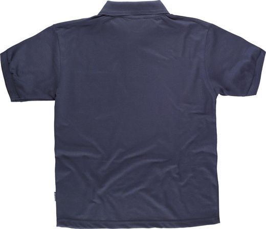Kurzärmliges Poloshirt mit einer Navy-Brusttasche