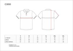 Kurzärmliges Poloshirt mit kontrastierendem Streifen Navy Red AV
