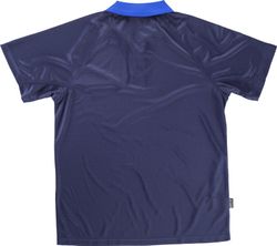 Polo a maniche corte elastica, combinato blu navy