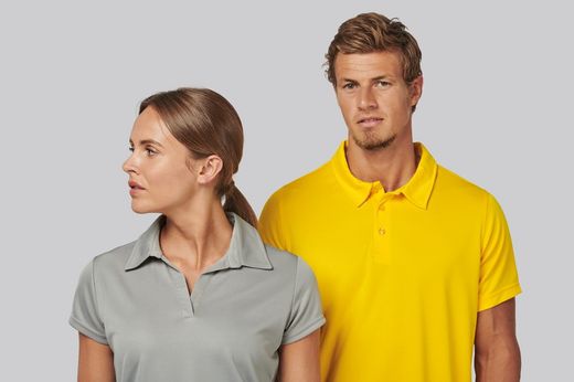 Polo de manga curta masculina