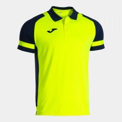 Lider  Short Sleeve Polo Fluor Yellow Navy Blue