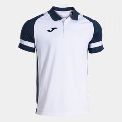 Lider Short Sleeve Polo White Navy Blue