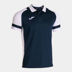 Lider Short Sleeve Polo Navy Blue White