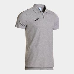 Olimpiada Short Sleeve Polo Melange Gray