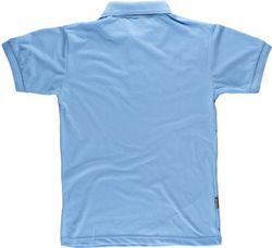 Hellblaues Kurzarm-Poloshirt