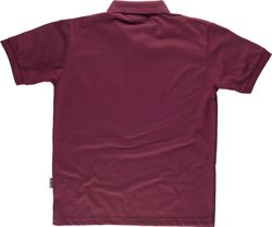 Kastanienbraunes Kurzarm-Poloshirt