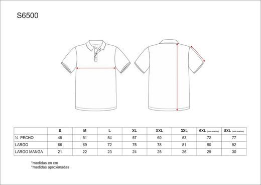 Camisa polo de manga curta sem bolso Preto