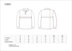 Langärmliges Poloshirt mit kontrastierendem Streifen Navy Orange AV